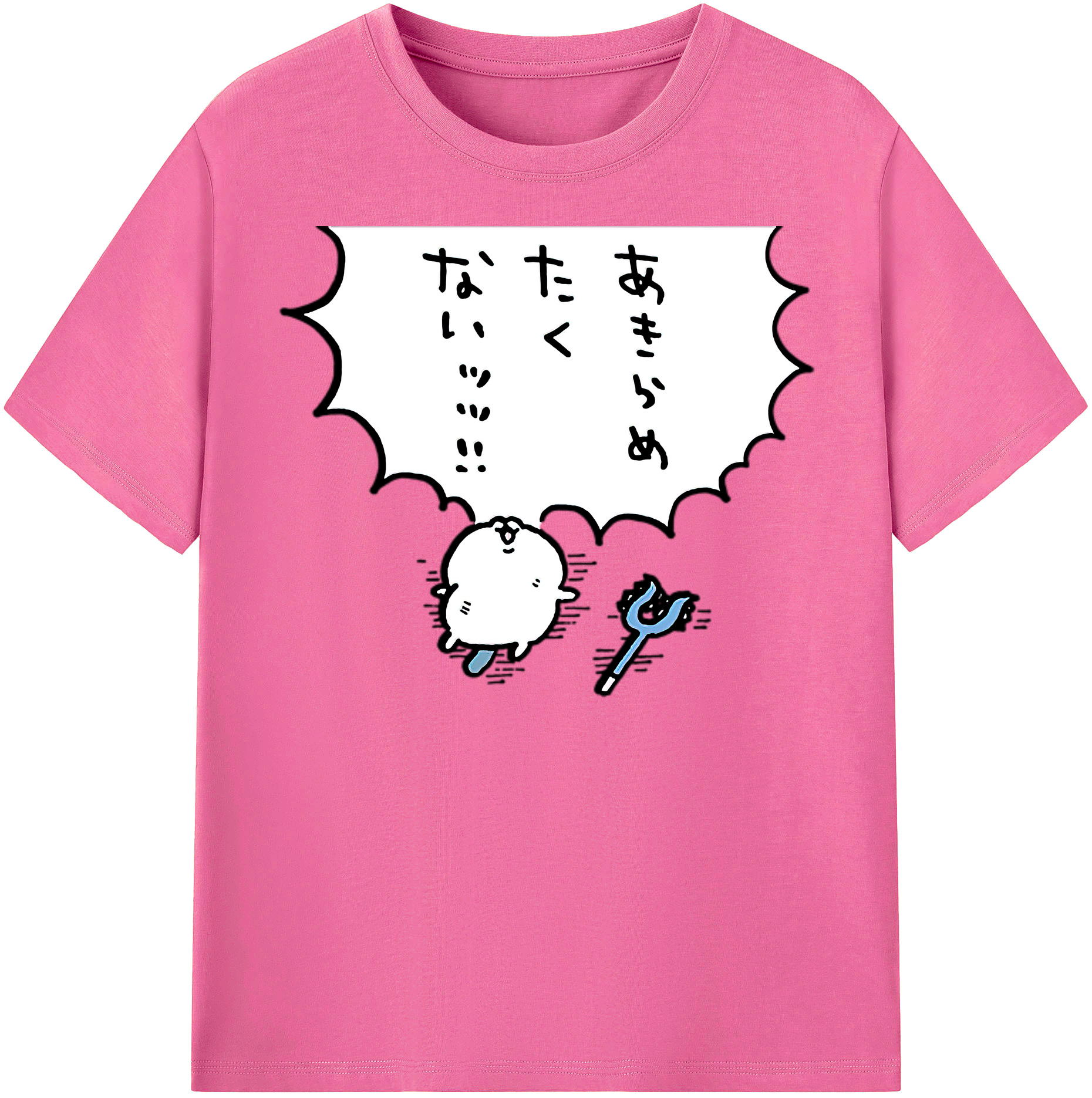 （画像用） ちいかわ ちいかわ Chii-kawa chiikawa レディースカジュアルプリントTシャツ（綿100％）